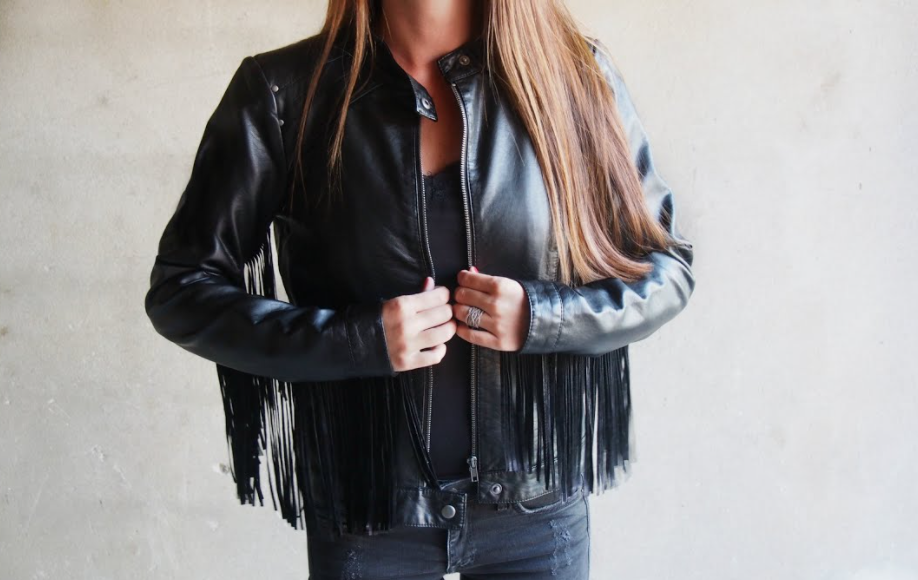 Leather Tassel Jacket